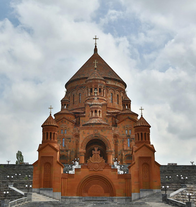 Surp Hovhannes Church in Abovian, where Stephan's workshop is located.