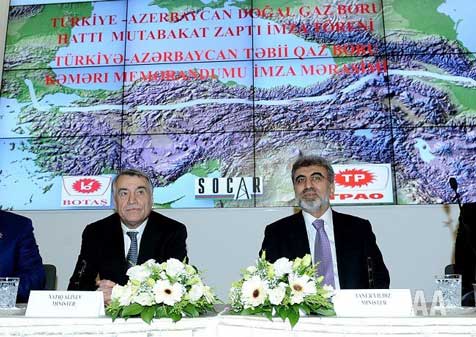 Ankara-Bakü hattında doğalgaz anlaşması