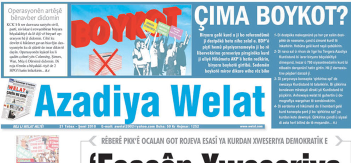 AİHM'den Türkiye'ye Azadiya Welat cezası