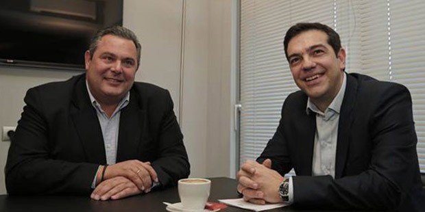 SYRIZA -ANEL coalition forms new Greece government