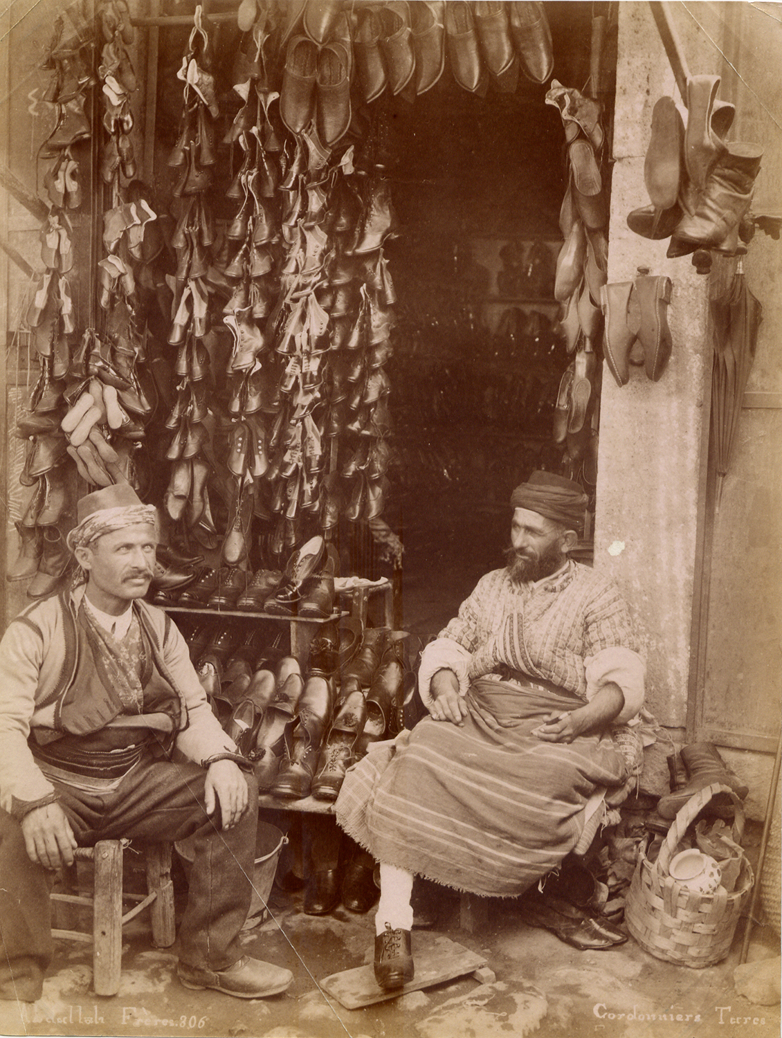 Abdullah Frères, 1870s, Turkish shoemakers.