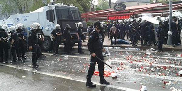 Beşiktaş'ta sert polis müdahalesi