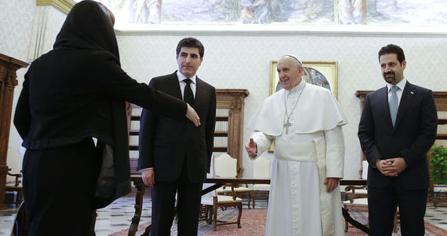 Papa : Kürdistan yönetimi ve Peşmergenin mücadelesi önemli