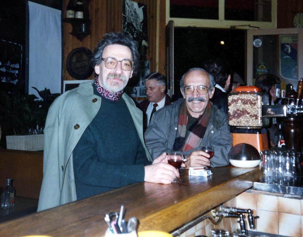 Sinan Bıçakçı (solda) ve Tan Oral Paris’te.