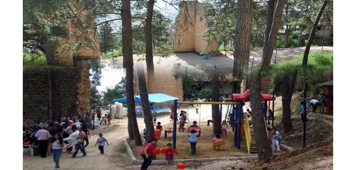 Kozan’da Manastır’ın bahçesine park misillemesi