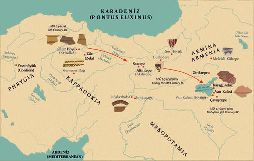 Doğu Anadolu Yaylası'nda gerçekleştirilen 'Kızılırmak Havzası Demir Çağı göçlerinin' önemli kanıtları, fisto motifli boya bezemeli çanak-çömlek grupları