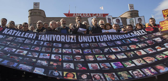 Ankara katliamının birinci ayında anma: 