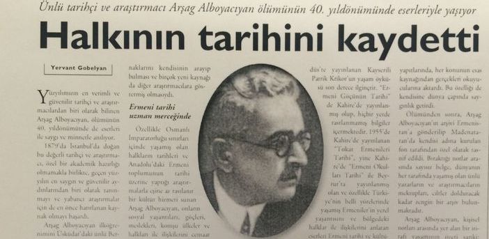 Agos'un arşivinden: Halkın tarihini kaydeden Arşag Alboyacıyan