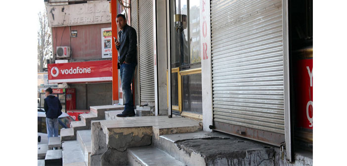 Diyarbakır’da kepenkler kapalı