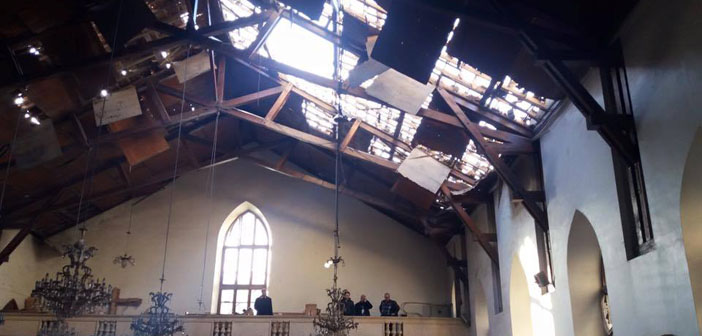 Halep'teki Ermeni Protestan kilisesine roket saldırısı