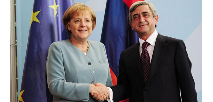 Sarkisyan ve Merkel görüştü