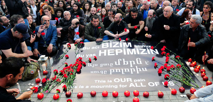 1995'ten 2015'e basında Ermeni Soykırımı'nı anma günü