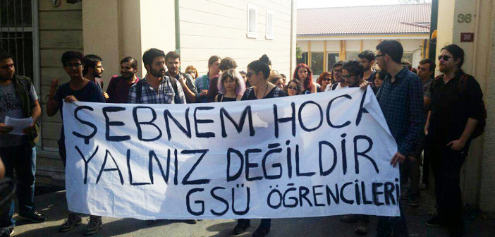 GSÜ'lü öğrencilerden Fincancı için destek eylemi