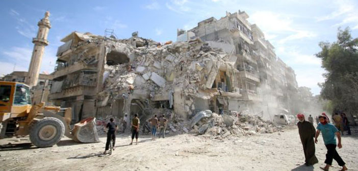 Halep'teki bombardımana sekiz saatlik 'insani ara'