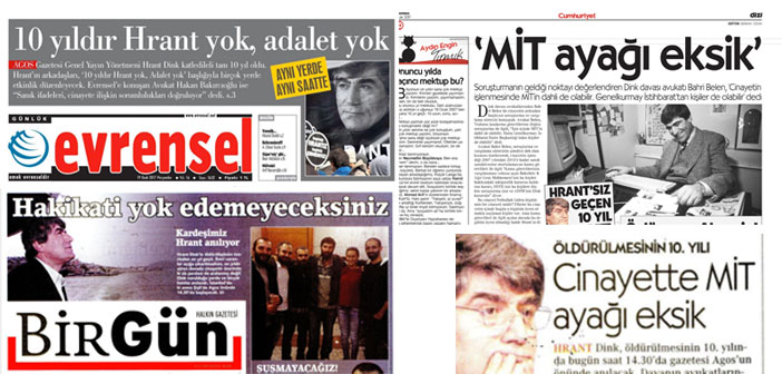 Bugünün köşe yazılarında Hrant Dink
