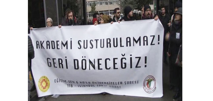 Marmara Üniversitesi'ndeki eyleme saldırı