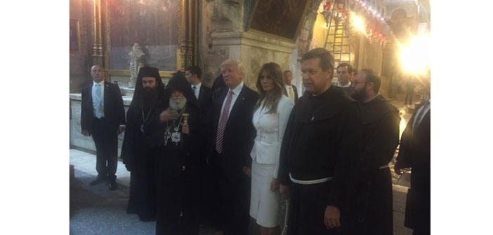 Trump Kudüs'te ruhanilerle bir araya geldi