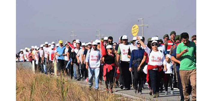 Lüleburgaz’dan İstanbul’a yürüyen cam işçilerine Valilik engeli