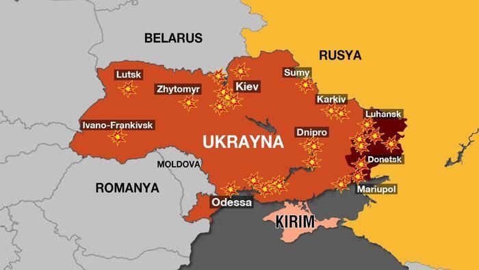 Rusya Ukrayna topraklarında askeri harekat başlattı