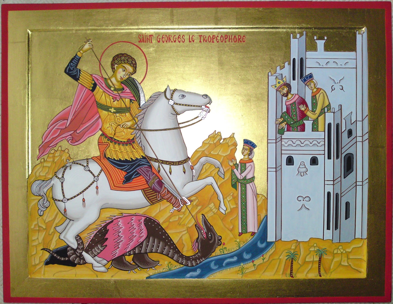 Цена святого георгия. Грузинская икона Георгия Победоносца.