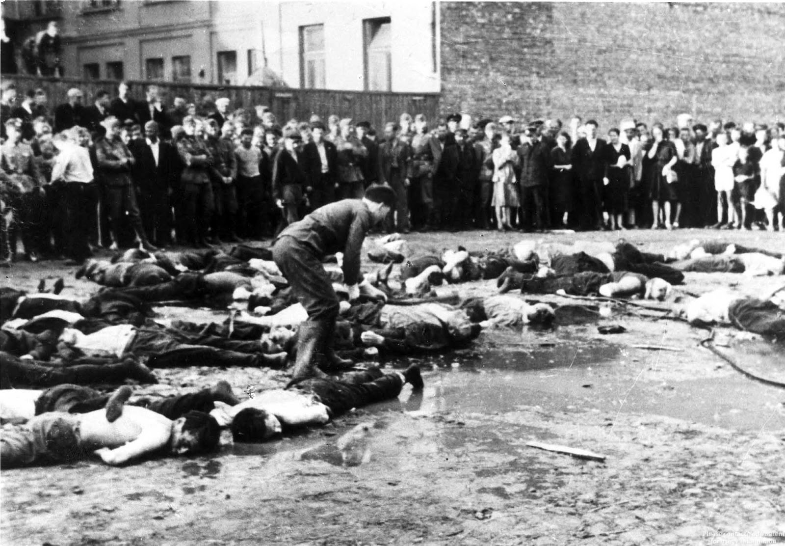Litvanya Garaj Katliamı'na dair bir foto, 1941