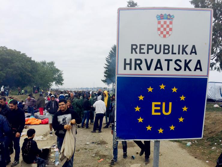 Sırbistan-Hırvatistan sınırında sığınmacı krizi