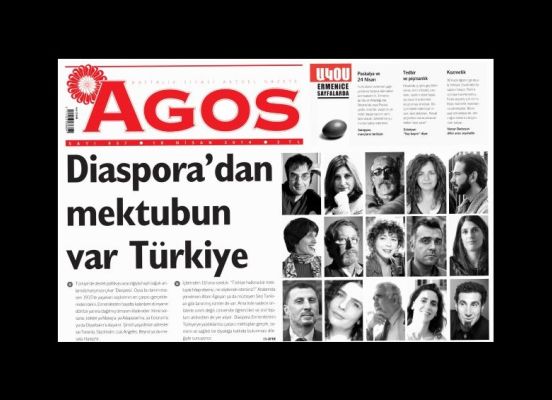 Ermeni Diasporası Agos’tan Türkiye’ye seslendi  