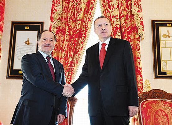 Başbakan Erdoğan ve Mesud Barzani Dolmabahçe'de görüştü