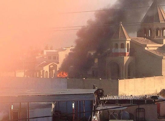 Musul'daki Ermeni Kilisesi bombalandı 