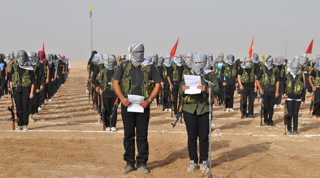 PYD, Türkiye sınırında 'Kürdistan Halk Tugayları Ordusu' kurdu  