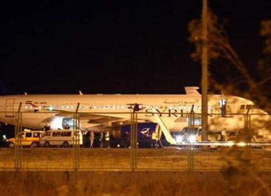 Suriye uçağı Ankara'dan ayrıldı  