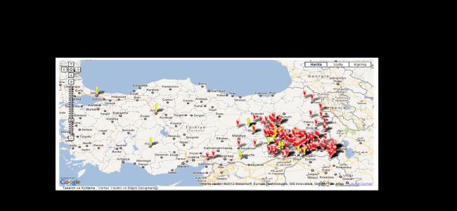 Türkiye toplu mezar haritası
